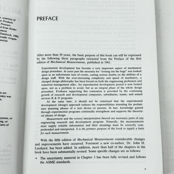 Mechanical Measurements Fifth Edition Textbook Hardcover Used Clean Bechwith - Picture 7 of 8